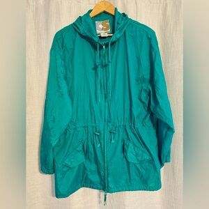 Teal Vintage Current Seen Windbreaker, Size L